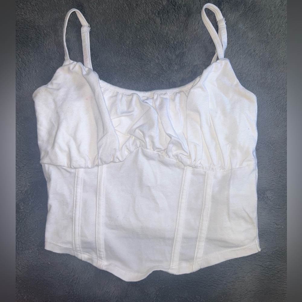 Hollister white tank top. Size small.